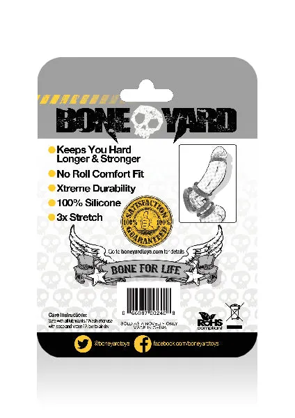 Anal Rascal Boneyard Silicone Ring 40mm Black