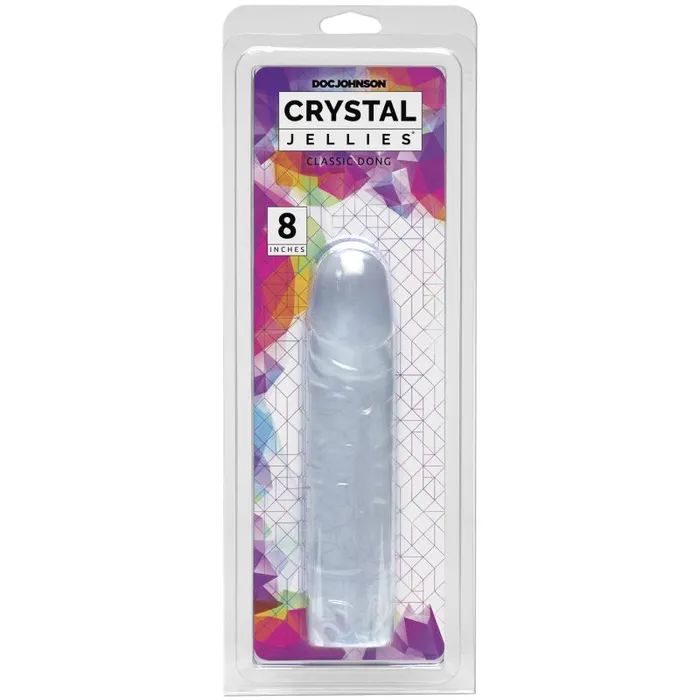 Crystal Jellies Dildos 8 in Classic Dong Clear