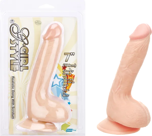 Dildos Excellent Power 7 Suction Cup Dong Flesh