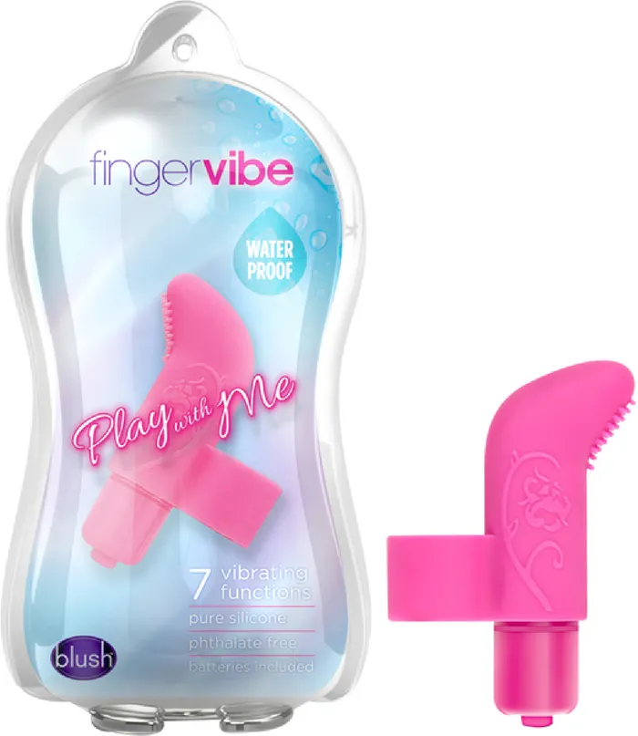 Finger Vibe Multi Function Vibrator Massager Pleasure Sex Toy Pink Blush Novelties Vibrators