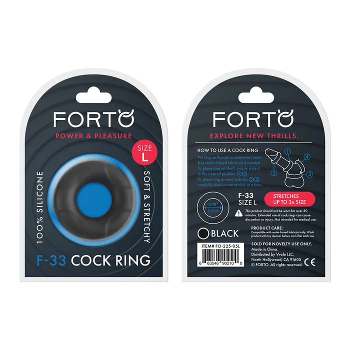 FORTO F33 CRing 25mm Large Assorted Colors FORTO Male Sex Toys