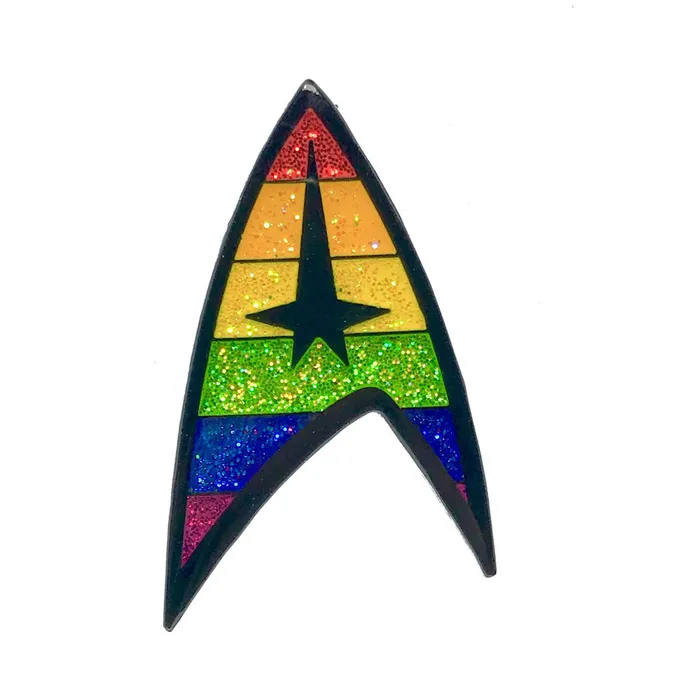 Geeky Kinky Pride TREK Pin Geeky Kinky Vibrators