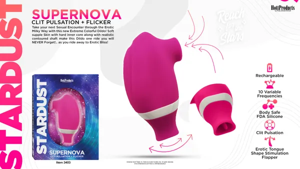 Hott Products Unlimited Vibrators Supernova Clit Flicker