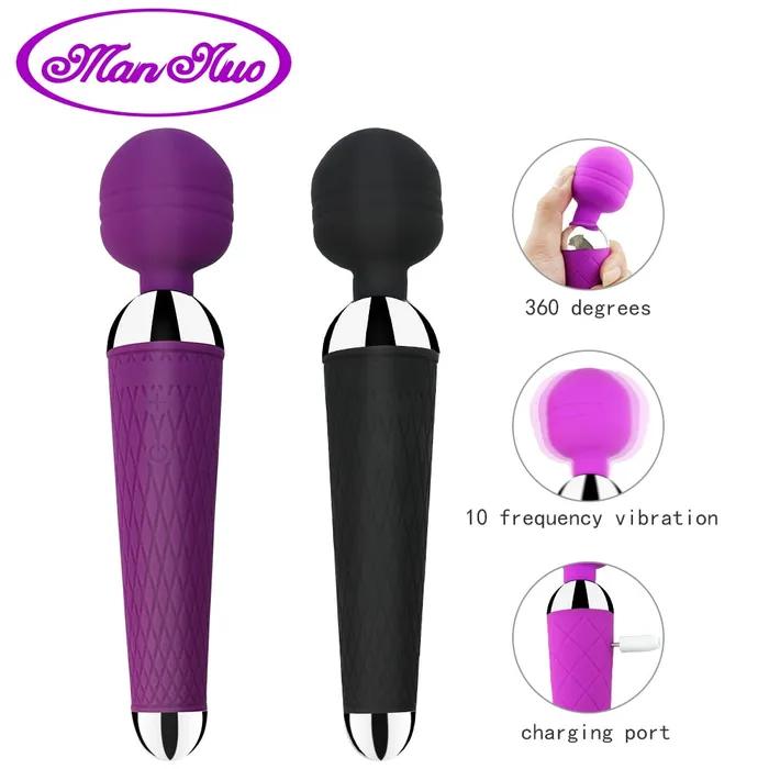 Javaughn69ways Powerful Clitoris Vibrators USB Recharge Magic Wand Vibrators