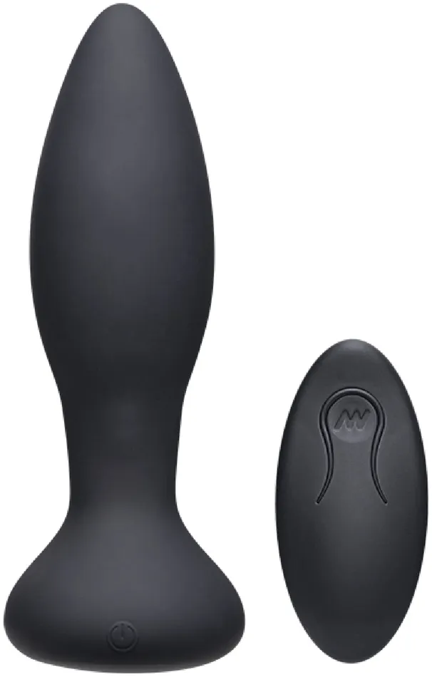 Male Sex Toys Rimmer Experienced Rechargeable Silicone Anal Plug With Remote Black Doc Johnson