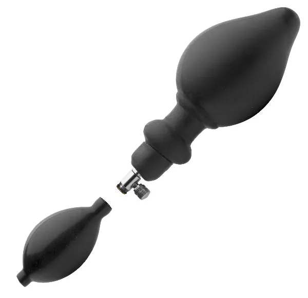 Male Sex Toys XR Brands Expander Inflatable Anal Plug with Removable Pump