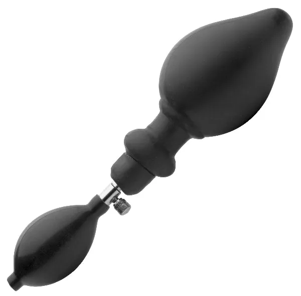 Male Sex Toys XR Brands Expander Inflatable Anal Plug with Removable Pump