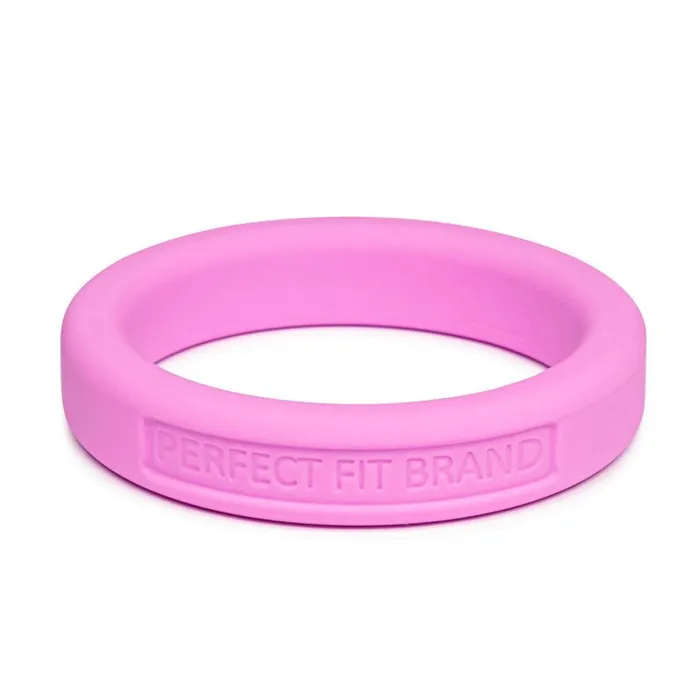 PerfectFit Classic Silicone Medium Stretch Penis Ring 44mm Pink Male Sex Toys