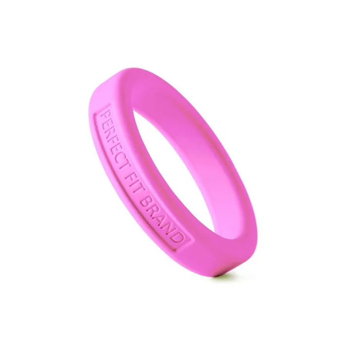 PerfectFit Classic Silicone Medium Stretch Penis Ring 44mm Pink Male Sex Toys