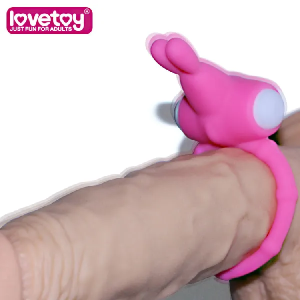 Power Clit Cockring Thriller White Lovetoy Male Sex Toys