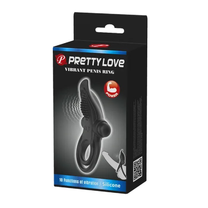 Pretty Love Male Sex Toys Vibrant Penis Ring Black