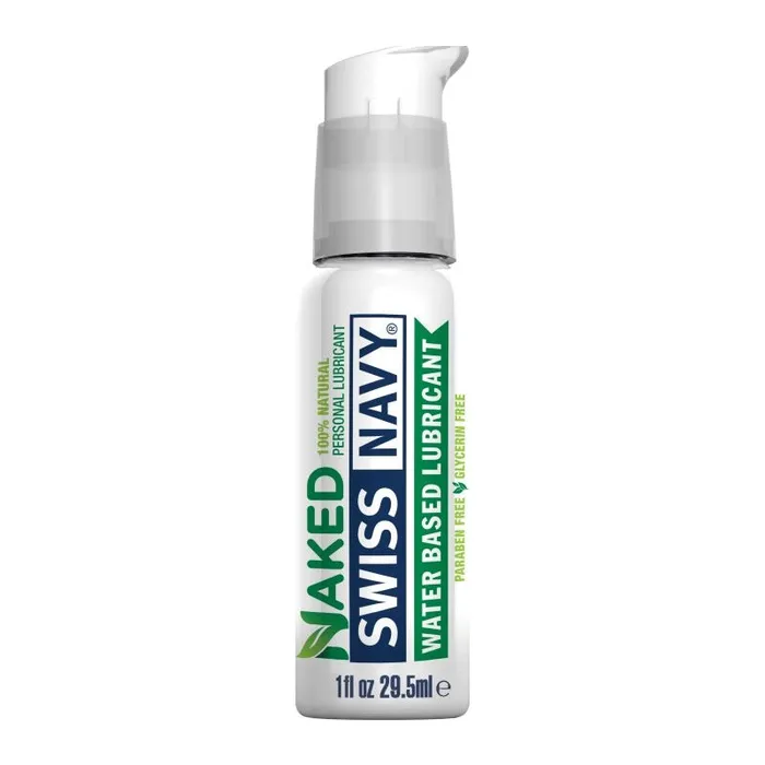 Swiss Navy Sexual Health Wellbeing Swiss Navy Naked All Natural Water Based Lubricant 1oz29ml