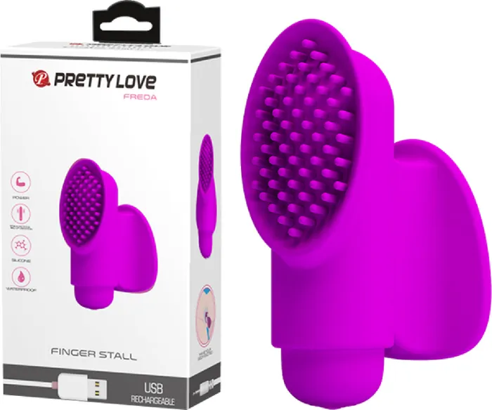 Vibrators Pretty Love Freda Finger Stall Purple