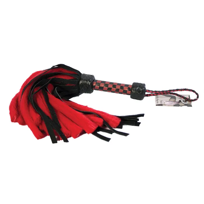 Vibrators Ruff Doggie Styles Suede and Fluff MINI 18 Flogger Assorted Colors