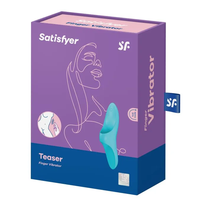 Vibrators Satisfyer Satisfyer Teaser Finger Vibe Blue