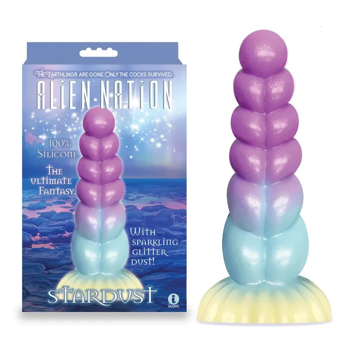 Alien Nation Stardust Glitter Rainbow 21 cm Fantasy Dong Icon Brands Dildos