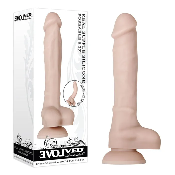 Dildos Evolved Evolved Real Supple Silicone Poseable 825 21 cm Poseable Silicone Dong