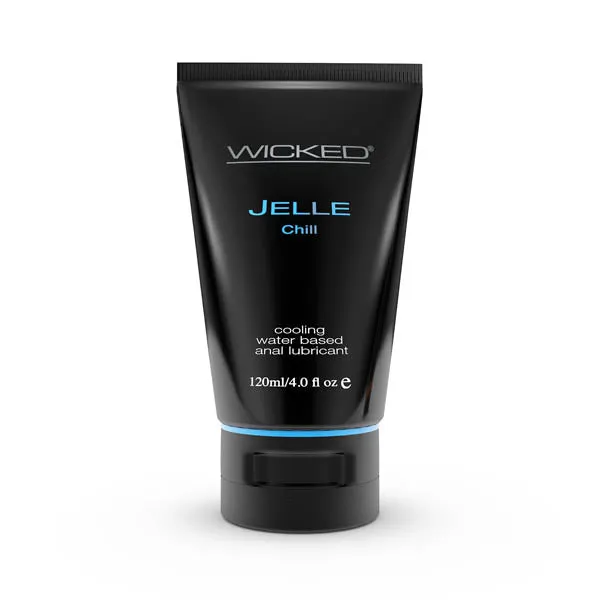 Lubricants Wicked Wicked Jelle Chill Cooling Water Based Anal Lubricant 120 ml 4 oz Bottle