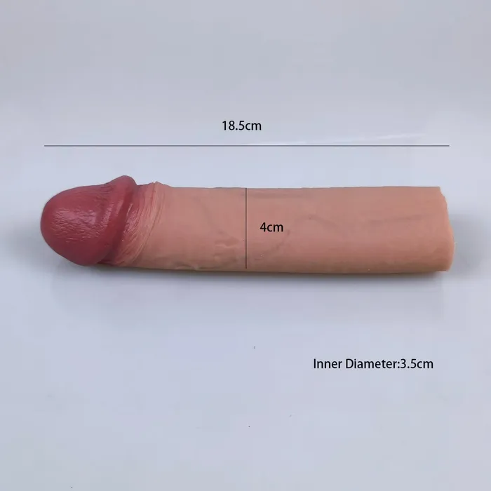 Male Sex Toys MRIMIN MRIMIN Handmade FTM Trans Penis Sleeve Extender Realistic Textured Cock Extender PackerCUL05