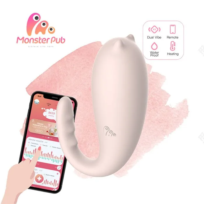 Vibrators Monster Pub Long Distance Bluetooth Vibrator Monster Pub 1S Smart Vibrator Mr Devil