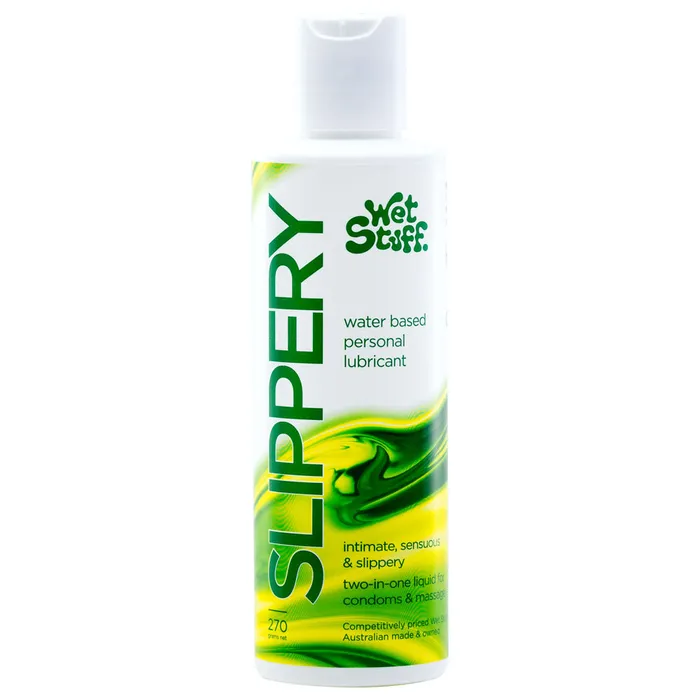 Wet Stuff Slippery 270g Disc Water Based Lubricant 270 gram Bottle Wet Stuff Lubricants